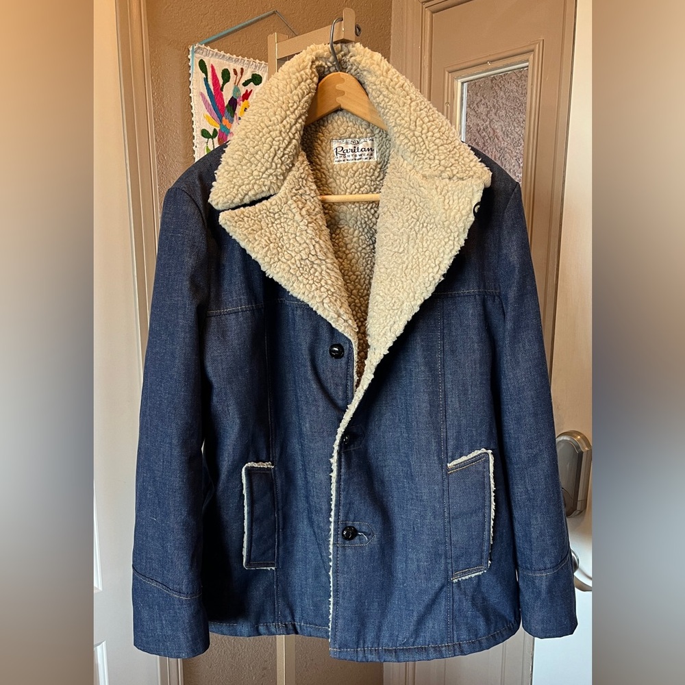 Raritan Men's Field Jacket Size 46 Denim